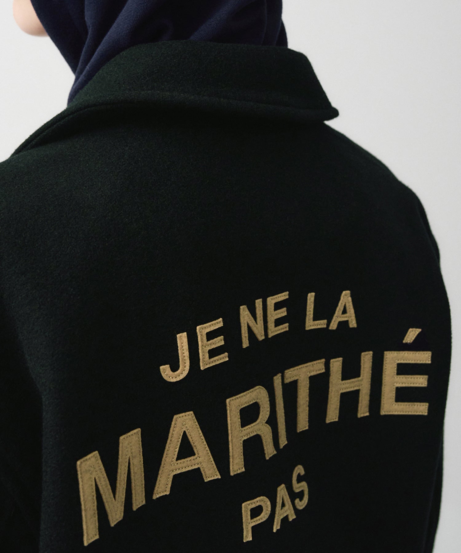 Marithe & Francois Girbaud - Je Ne La Varsity Jacket (Dark Green) product image 5 | TRAB K-Fashion Australia
