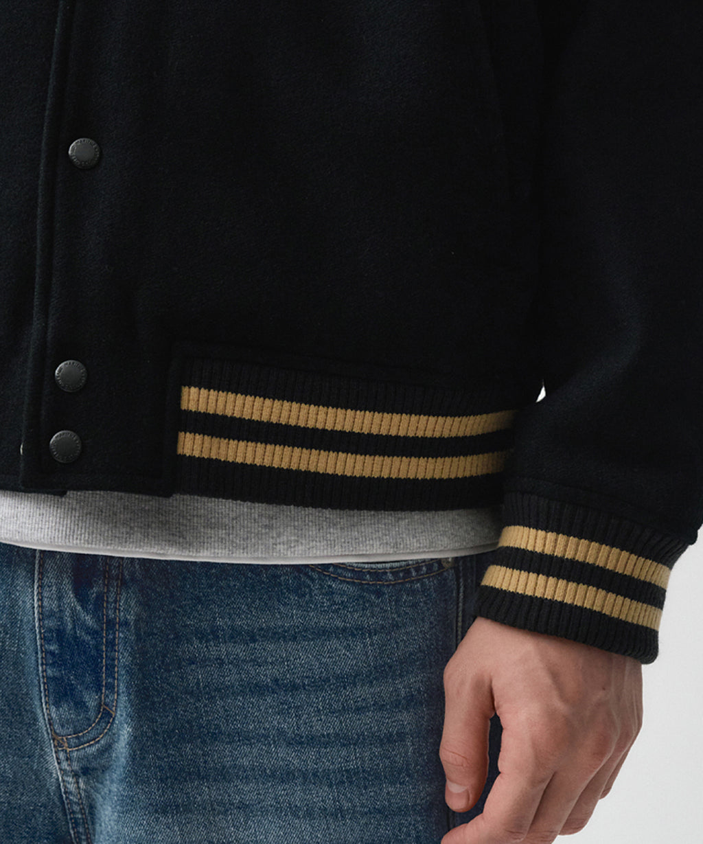 Marithe & Francois Girbaud - Je Ne La Varsity Jacket (Dark Green) product image 6 | TRAB K-Fashion Australia
