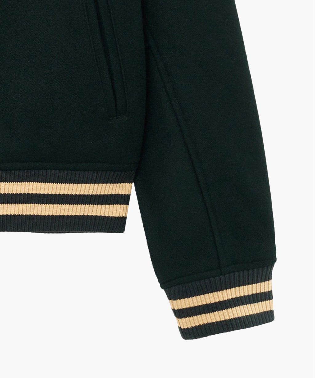 Marithe & Francois Girbaud - Je Ne La Varsity Jacket (Dark Green) product image 10 | TRAB K-Fashion Australia