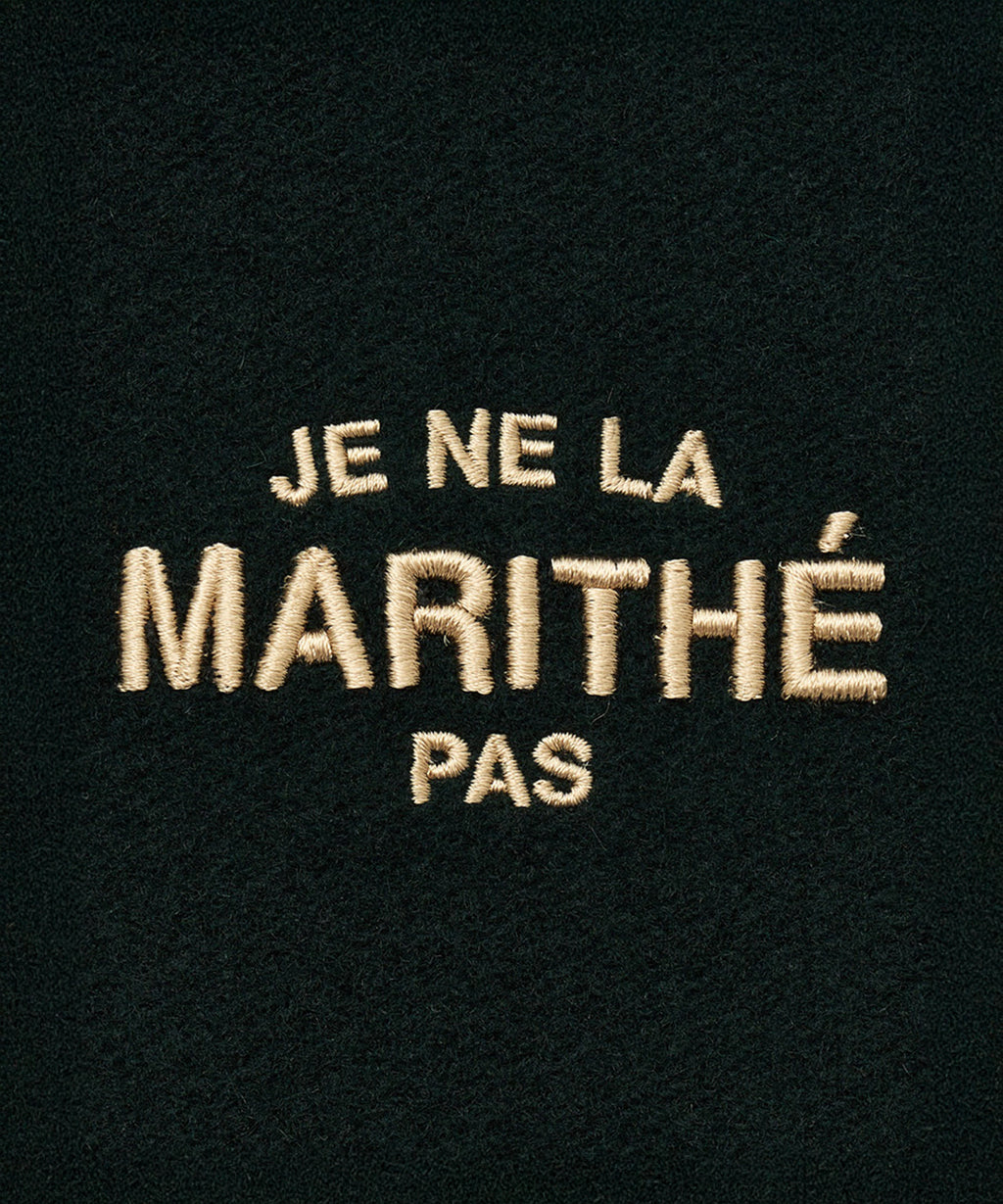Marithe & Francois Girbaud - Je Ne La Varsity Jacket (Dark Green) product image 11 | TRAB K-Fashion Australia