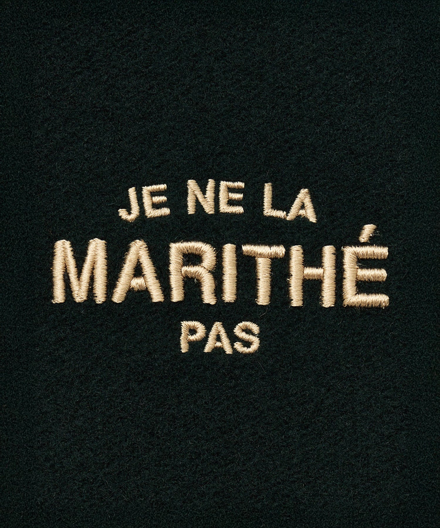 Marithe & Francois Girbaud - Je Ne La Varsity Jacket (Dark Green) product image 11 | TRAB K-Fashion Australia