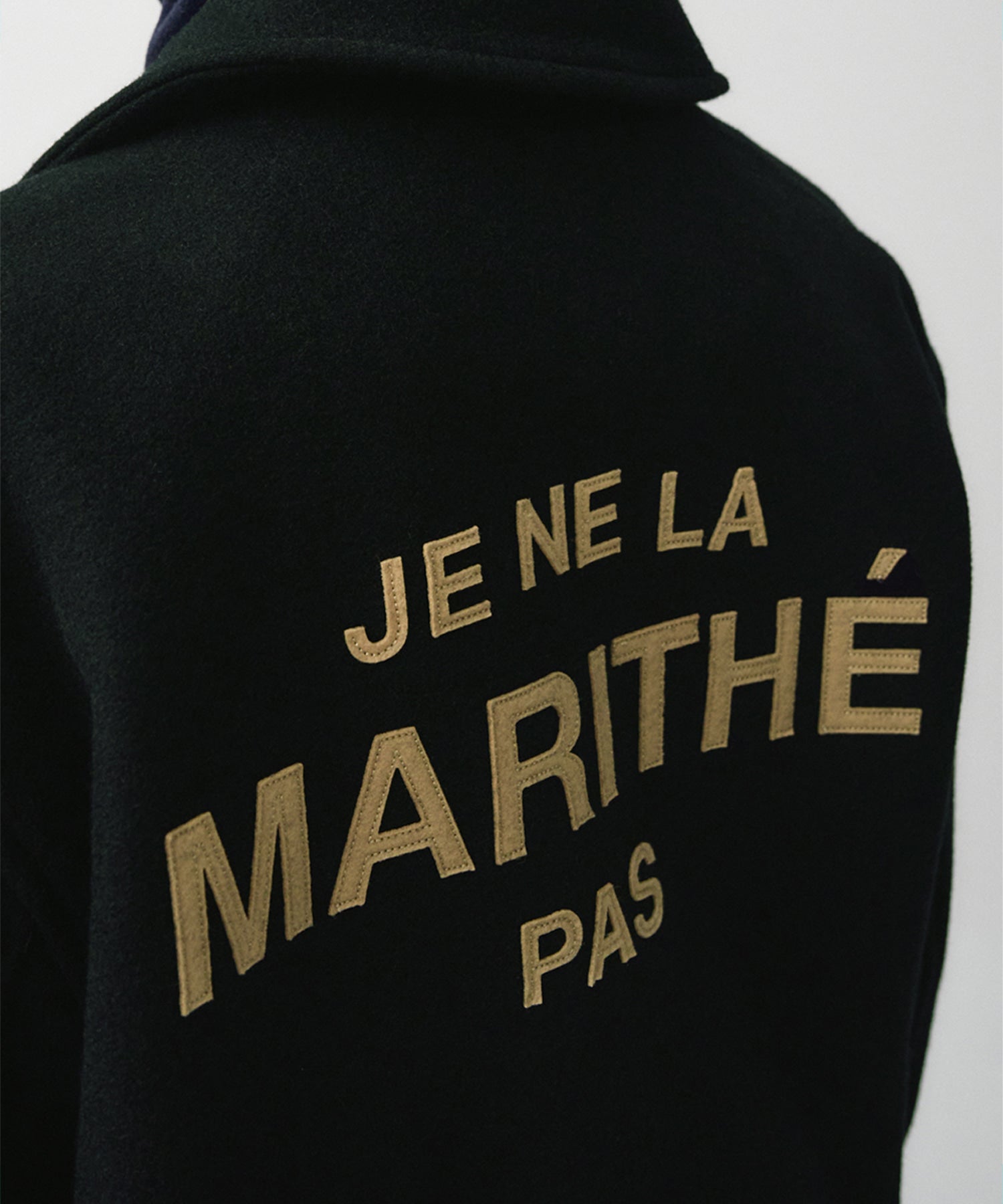Marithe & Francois Girbaud - Je Ne La Varsity Jacket (Dark Navy) product image 6 | TRAB K-Fashion Australia