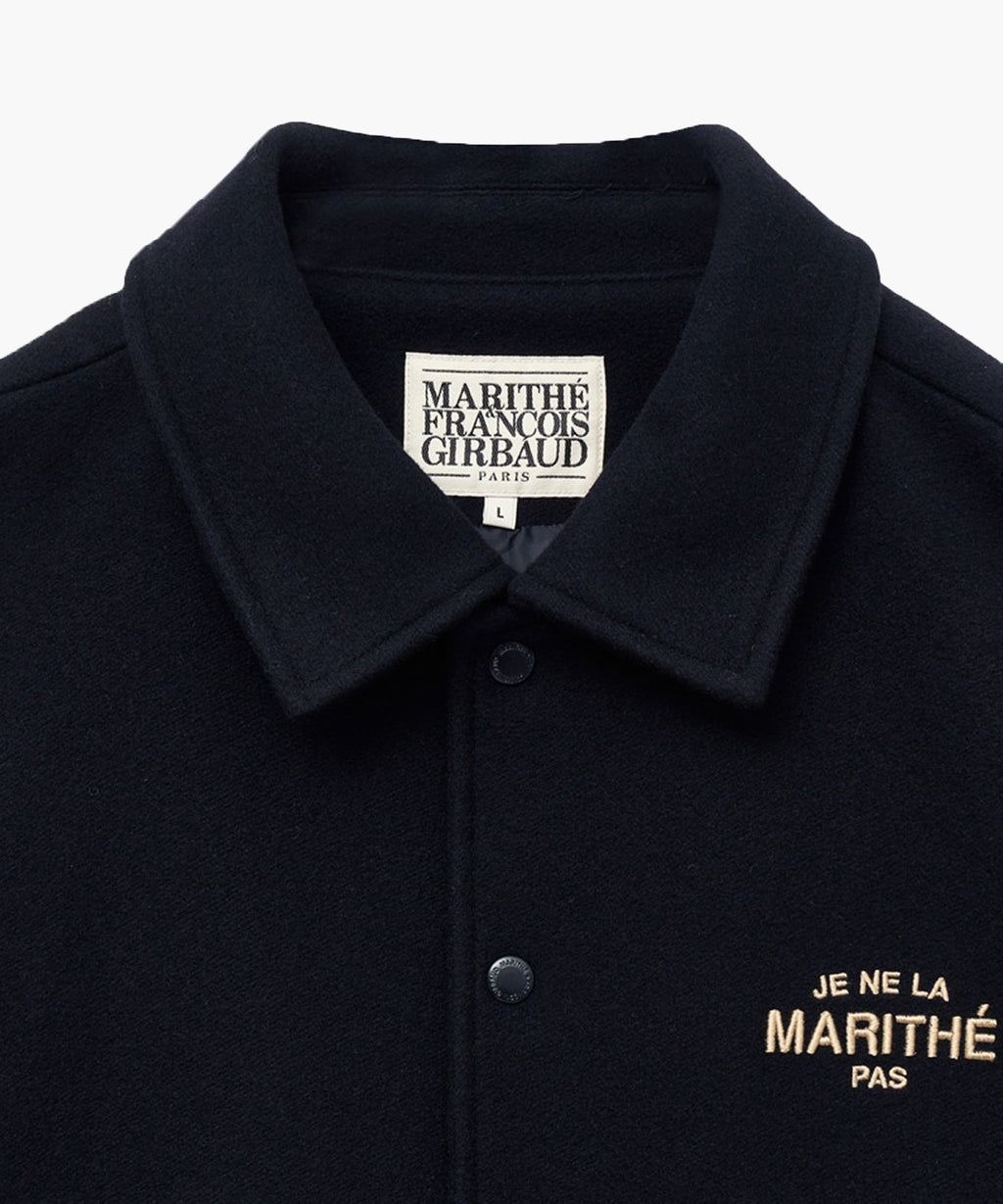 Marithe & Francois Girbaud - Je Ne La Varsity Jacket (Dark Navy) product image 11 | TRAB K-Fashion Australia