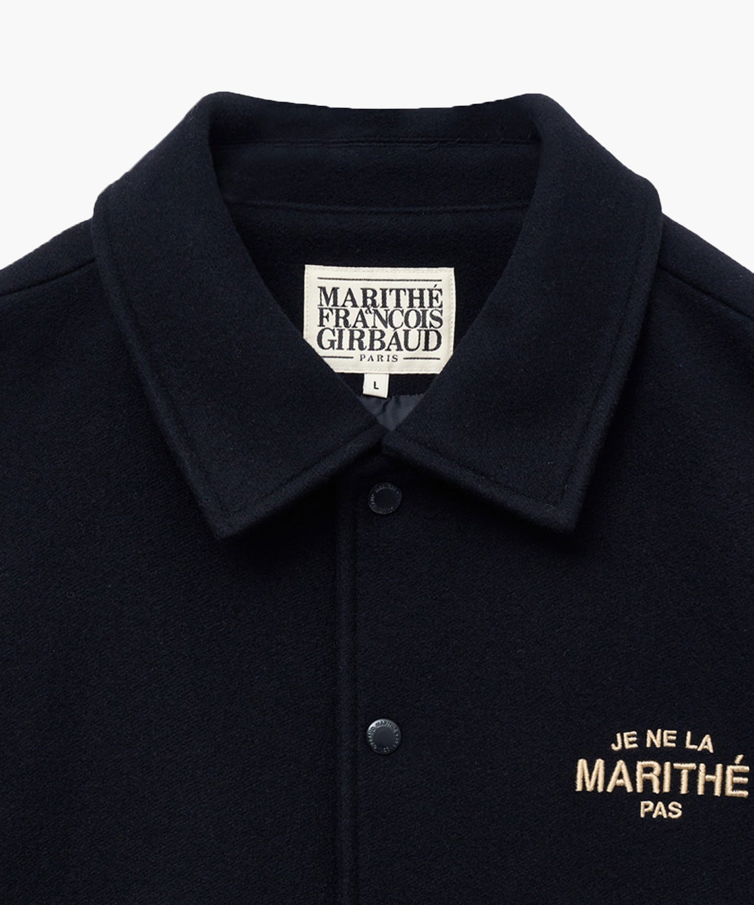 Marithe & Francois Girbaud - Je Ne La Varsity Jacket (Dark Navy) product image 11 | TRAB K-Fashion Australia