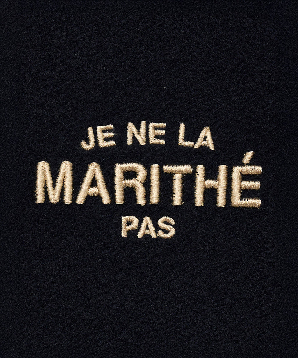 Marithe & Francois Girbaud - Je Ne La Varsity Jacket (Dark Navy) product image 13 | TRAB K-Fashion Australia