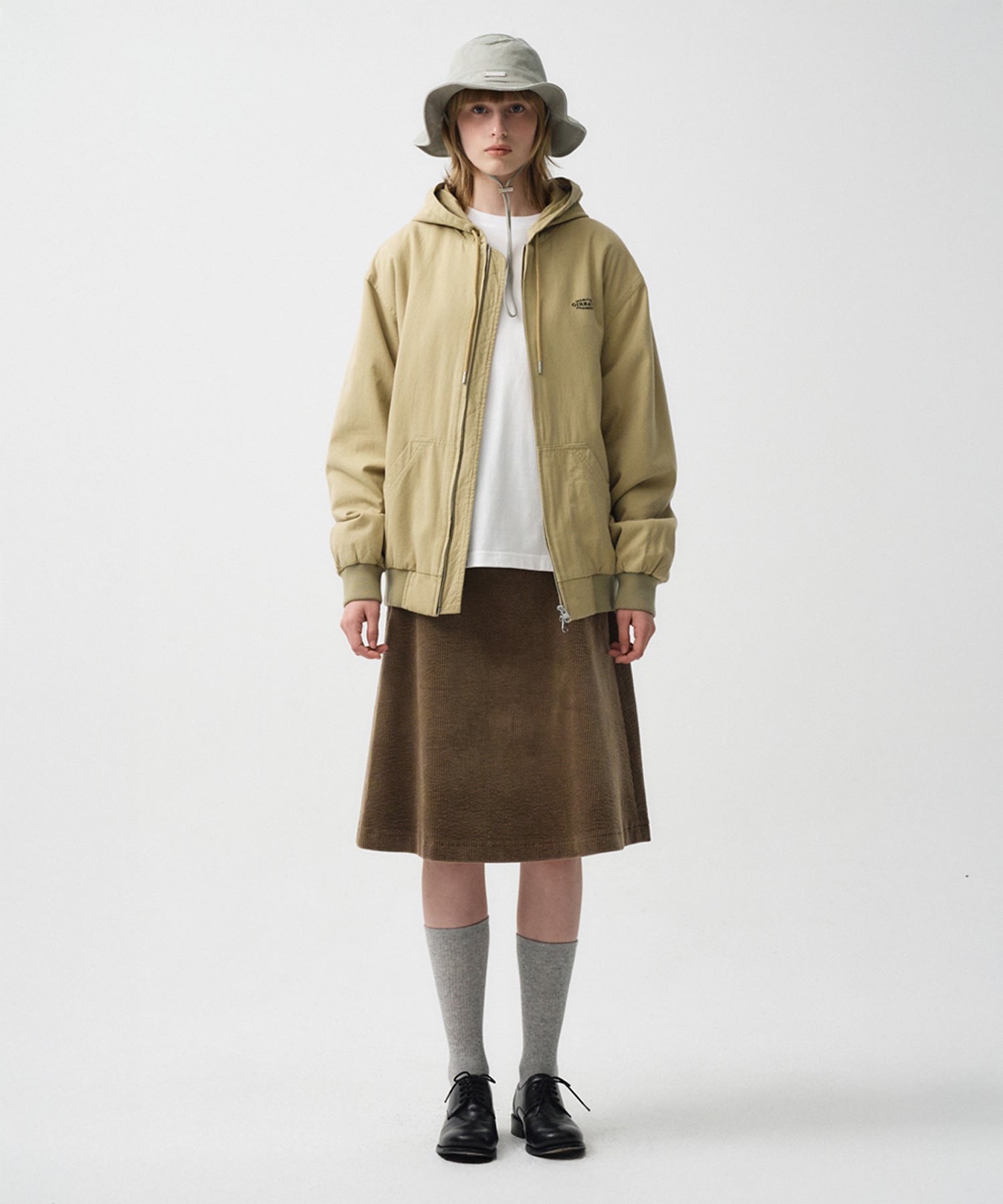 Marithe & Francois Girbaud - Hooded Work Jacket (Beige) product image 3 | TRAB K-Fashion Australia