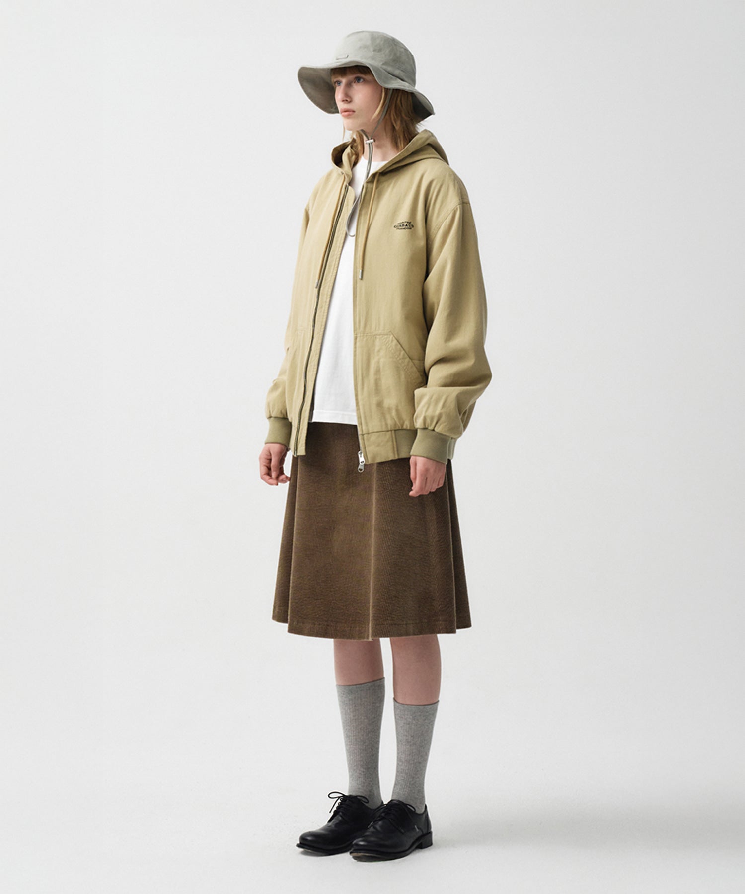 Marithe & Francois Girbaud - Hooded Work Jacket (Beige) product image 4 | TRAB K-Fashion Australia