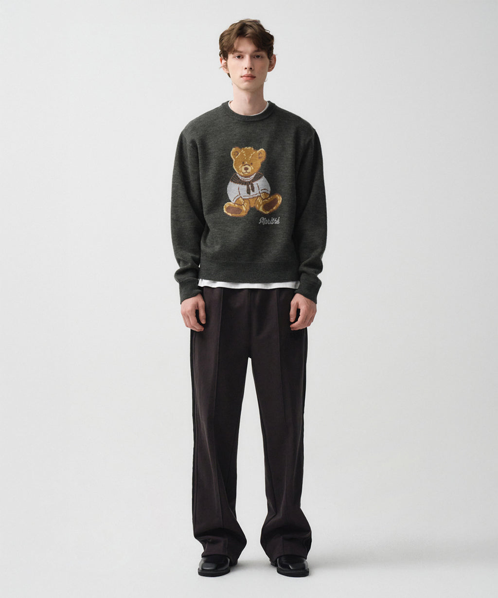 Marithe & Francois Girbaud - Doodle Bear Sweater (Charcoal) product image 6 | TRAB K-Fashion Australia