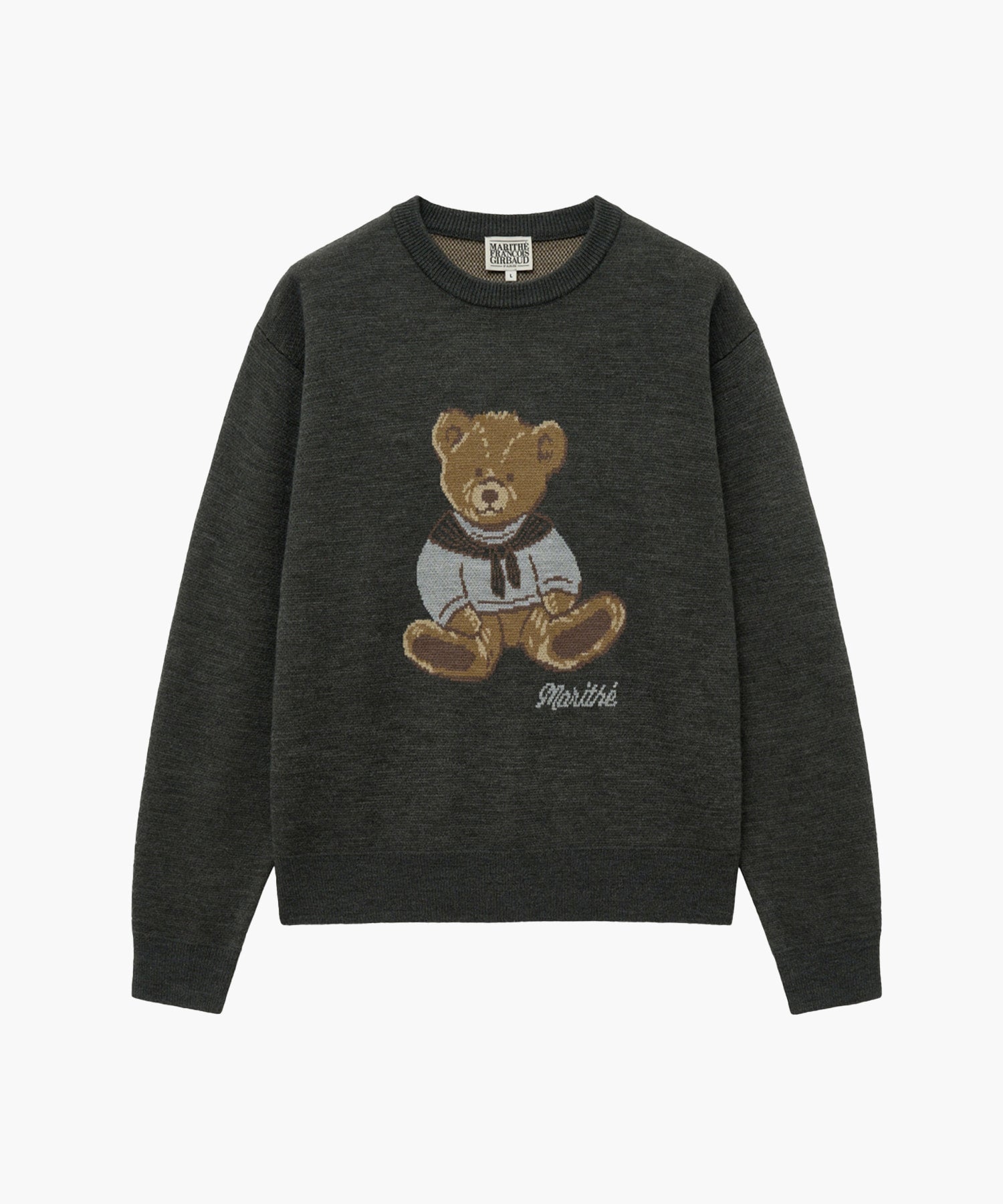 Marithe & Francois Girbaud - Doodle Bear Sweater (Charcoal) product image 12 | TRAB K-Fashion Australia