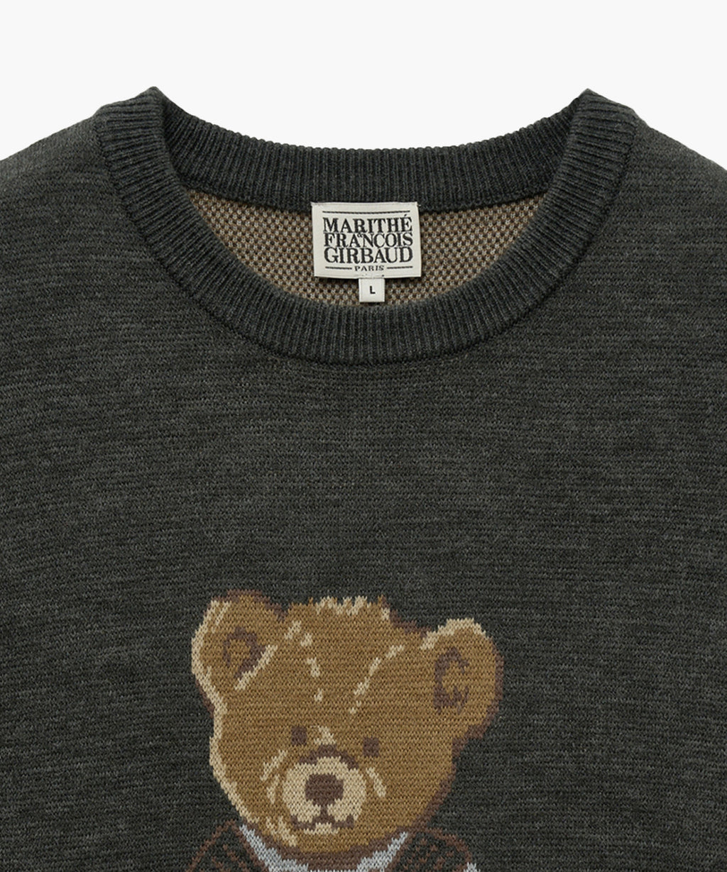 Marithe & Francois Girbaud - Doodle Bear Sweater (Charcoal) product image 14 | TRAB K-Fashion Australia