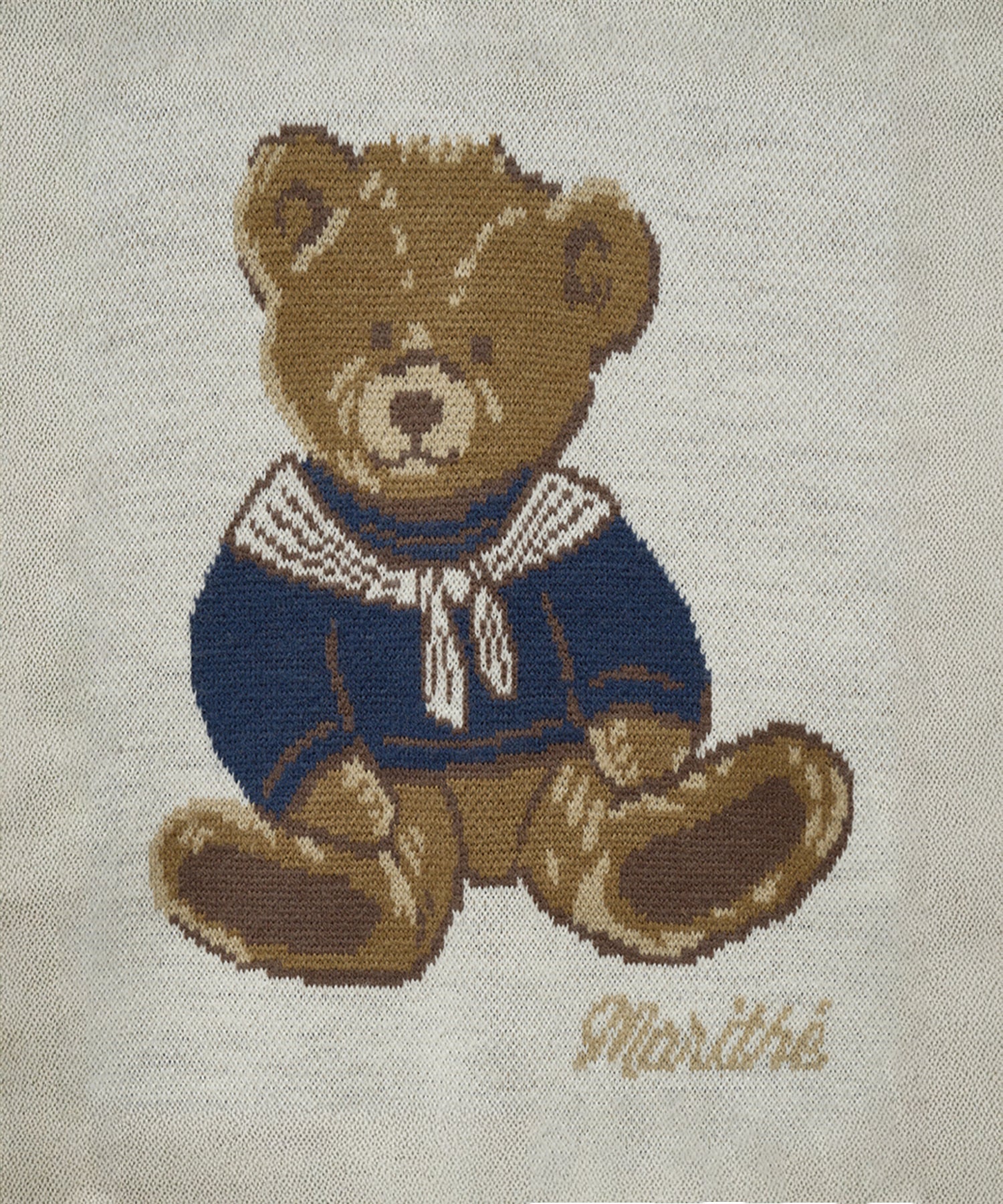Marithe & Francois Girbaud - Doodle Bear Sweater (Ivory) product image 10 | TRAB K-Fashion Australia