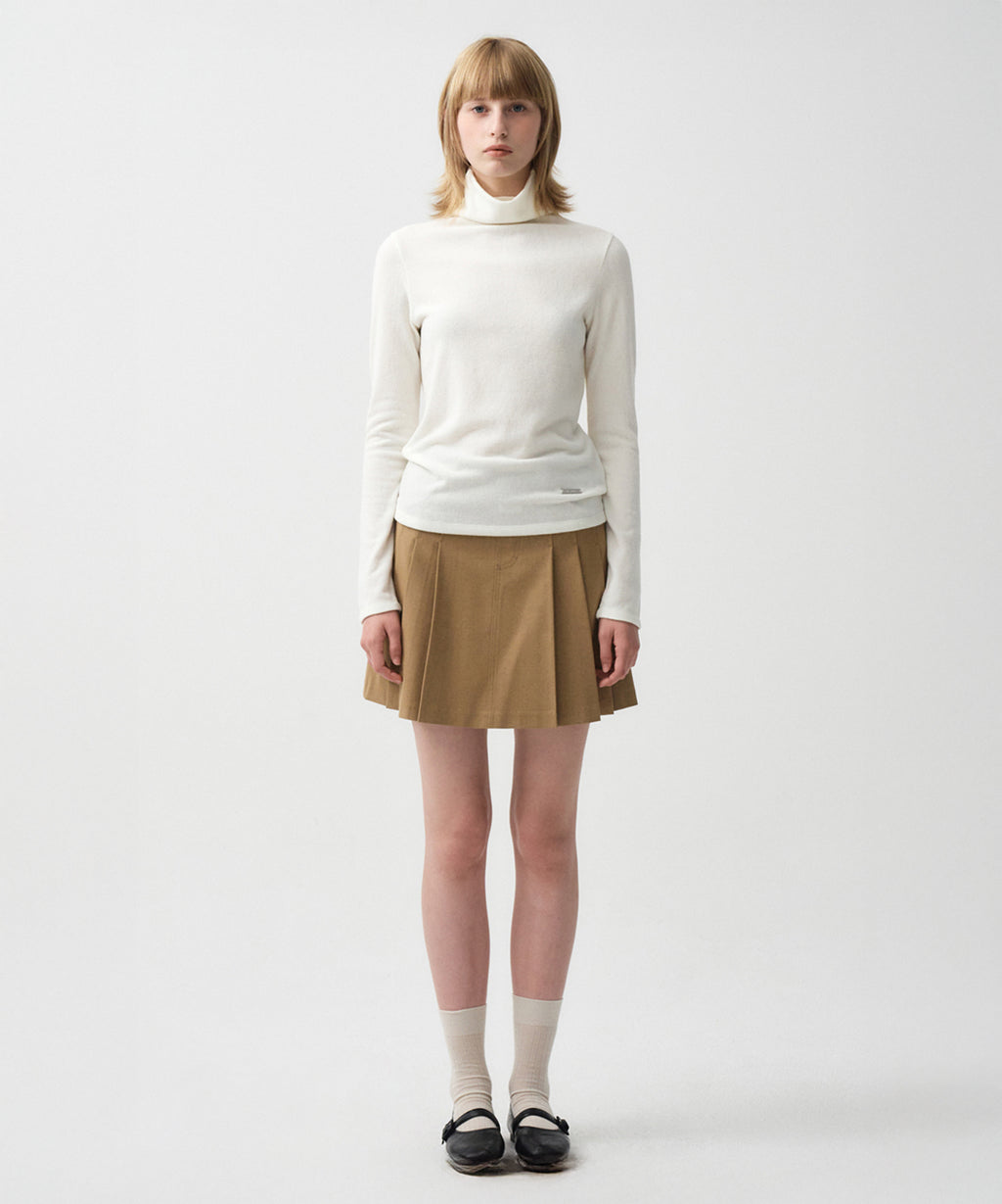 Marithe & Francois Girbaud - Warm Touch Turtle Neck Long Sleeve (Ivory) product image 4 | TRAB K-Fashion Australia
