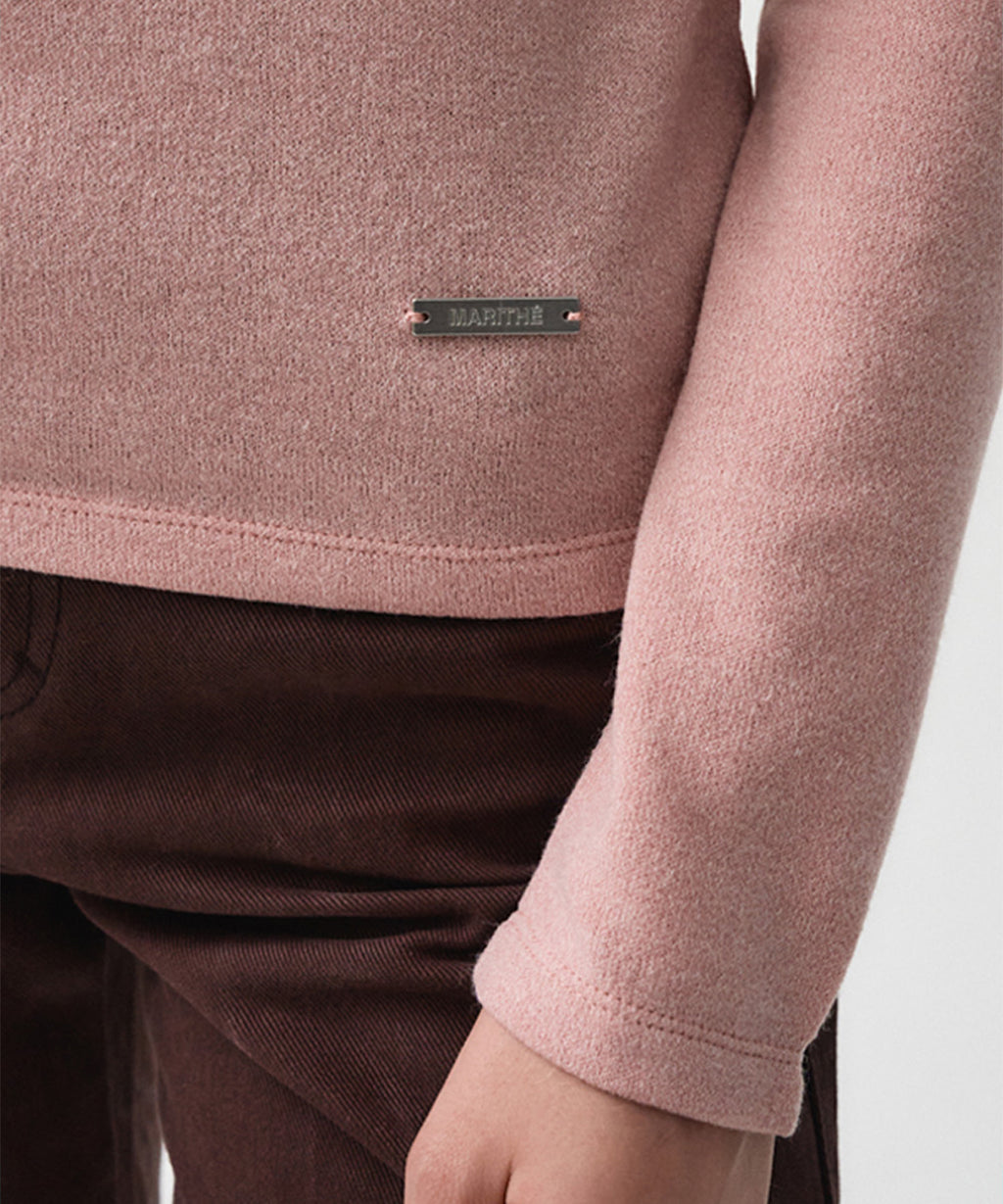 Marithe & Francois Girbaud - Warm Touch Turtle Neck Long Sleeve (Pink) product image 3 | TRAB K-Fashion Australia