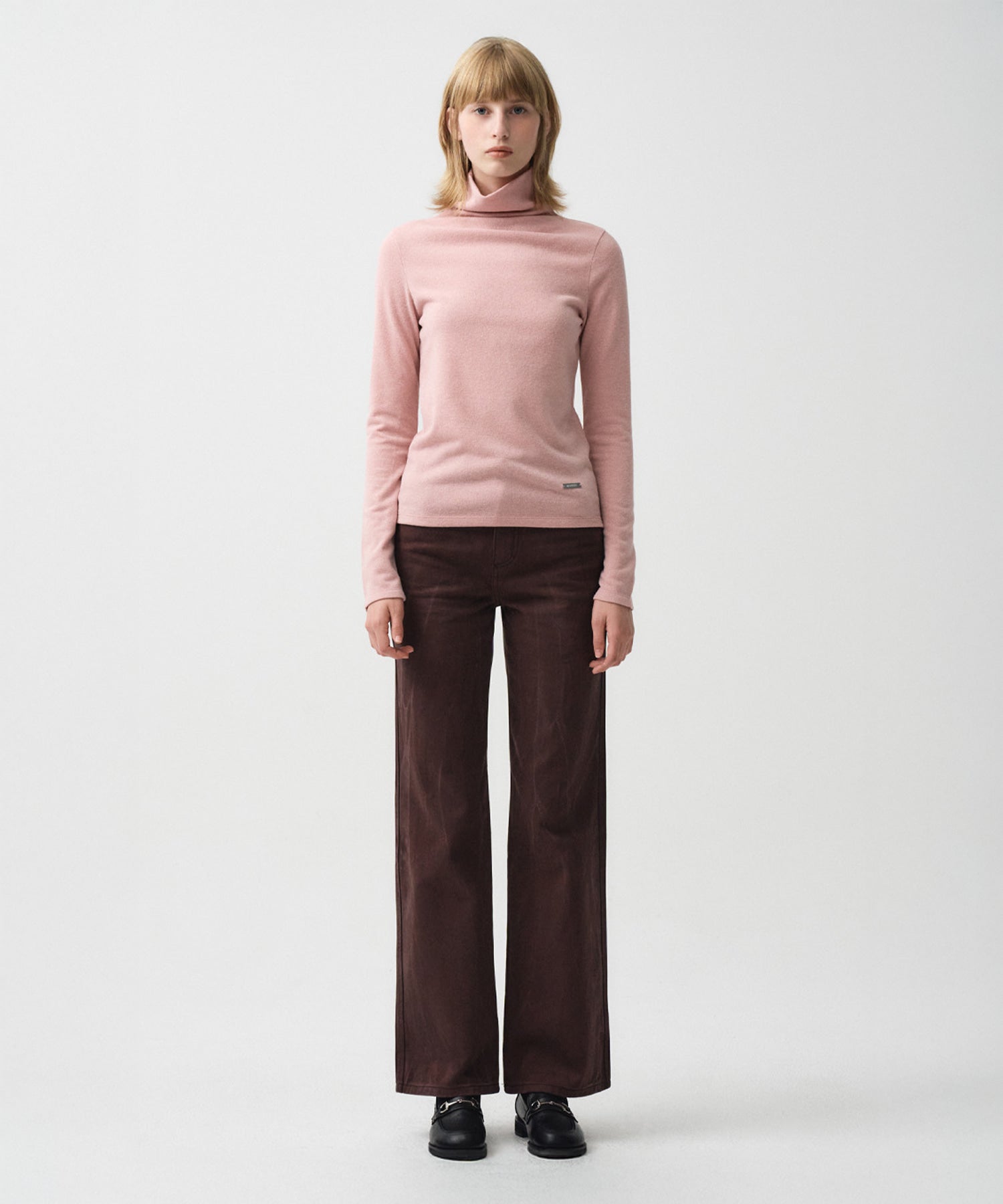Marithe & Francois Girbaud - Warm Touch Turtle Neck Long Sleeve (Pink) product image 4 | TRAB K-Fashion Australia
