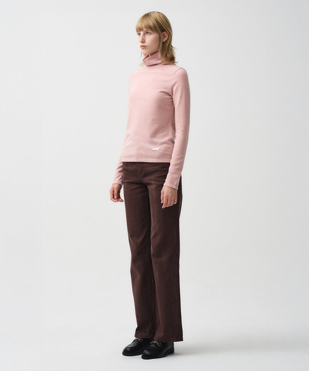 Marithe & Francois Girbaud - Warm Touch Turtle Neck Long Sleeve (Pink) product image 5 | TRAB K-Fashion Australia