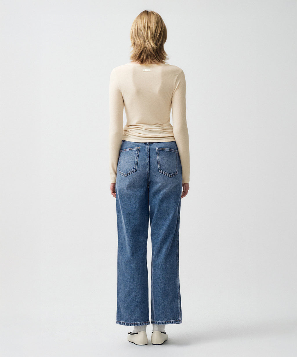 Marithe & Francois Girbaud - Neck Point Long Sleeve (Ivory) product image 4 | TRAB K-Fashion Australia