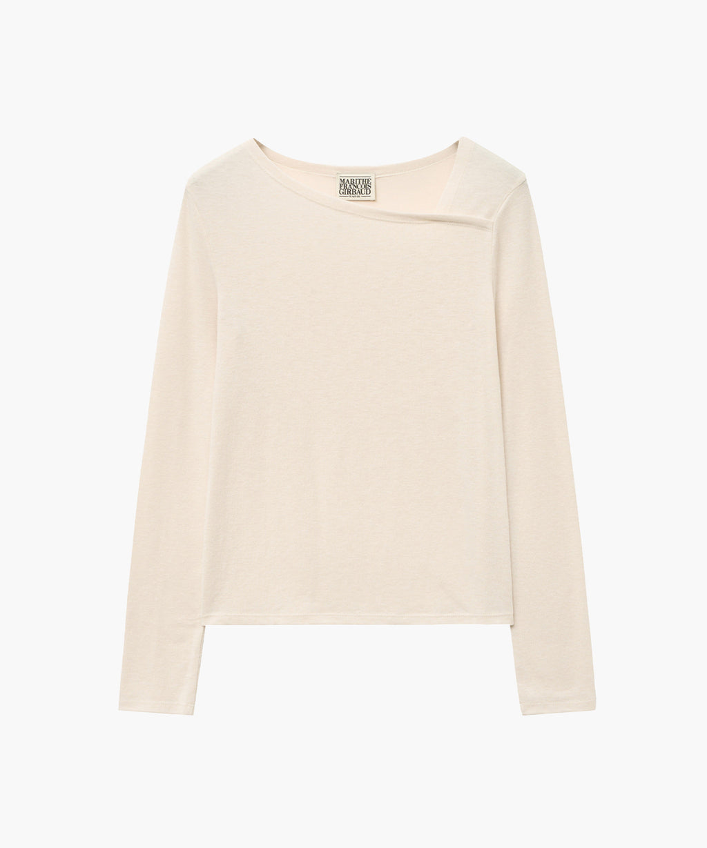 Marithe & Francois Girbaud - Neck Point Long Sleeve (Ivory) product image 6 | TRAB K-Fashion Australia