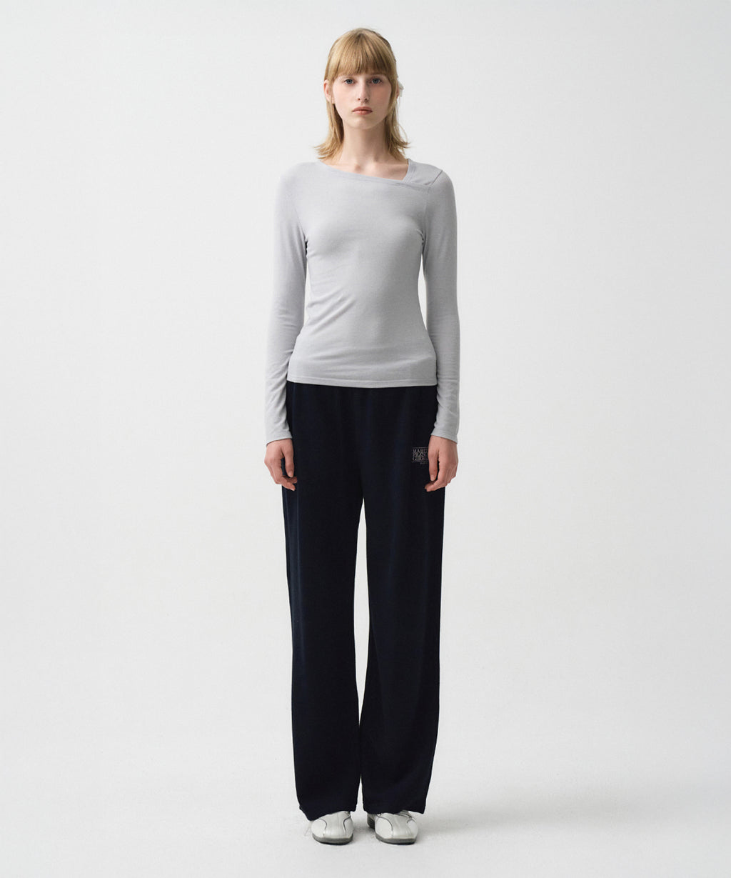 Marithe & Francois Girbaud - Neck Point Long Sleeve (Light Gray) product image 6 | TRAB K-Fashion Australia