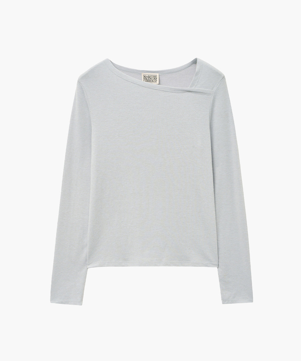 Marithe & Francois Girbaud - Neck Point Long Sleeve (Light Gray) product image 9 | TRAB K-Fashion Australia