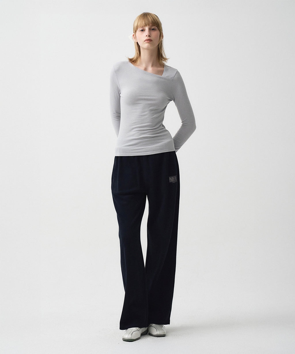 Marithe & Francois Girbaud - Neck Point Long Sleeve (Light Gray) product image 5 | TRAB K-Fashion Australia