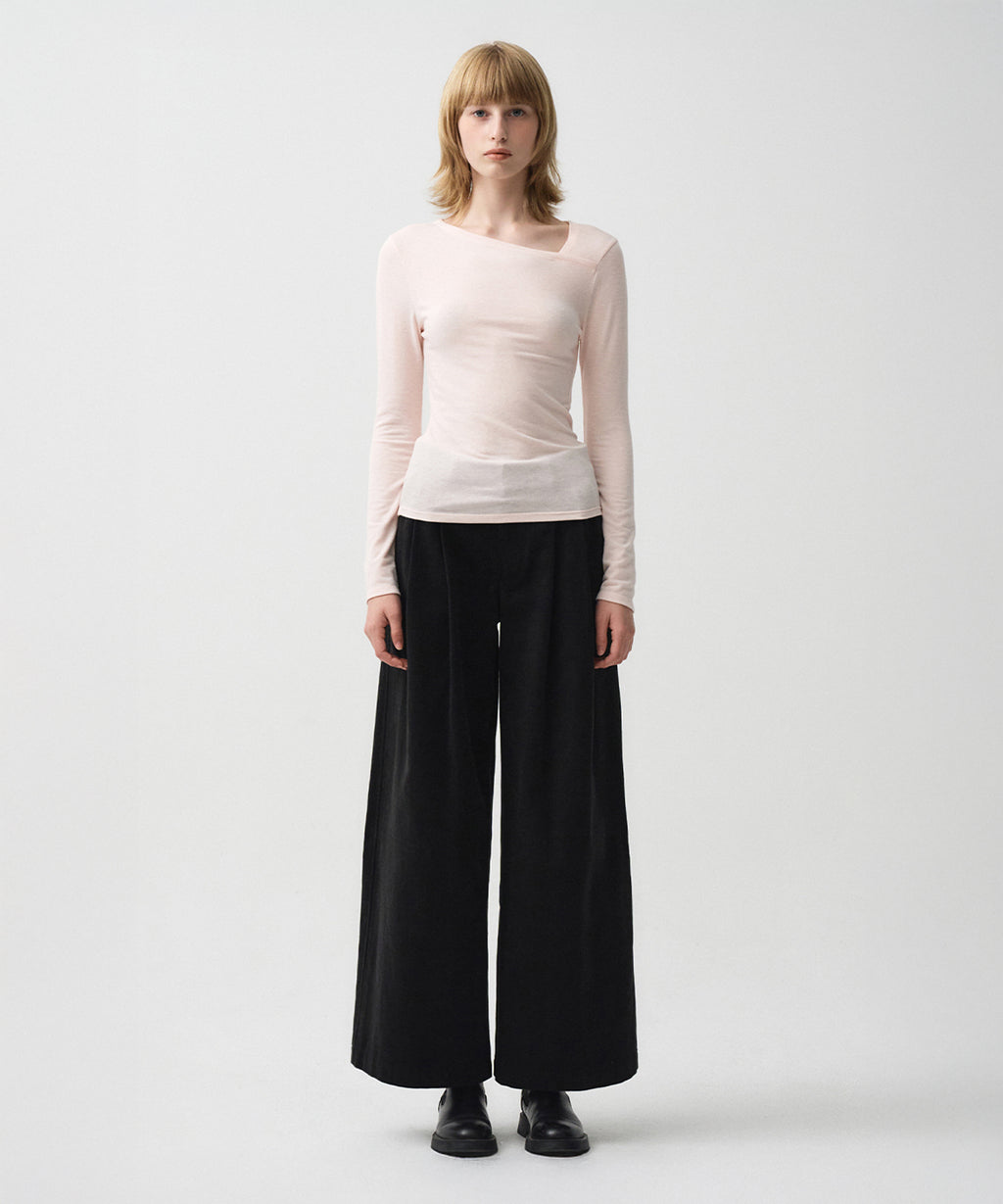 Marithe & Francois Girbaud - Neck Point Long Sleeve (Light Pink) product image 1 | TRAB K-Fashion Australia