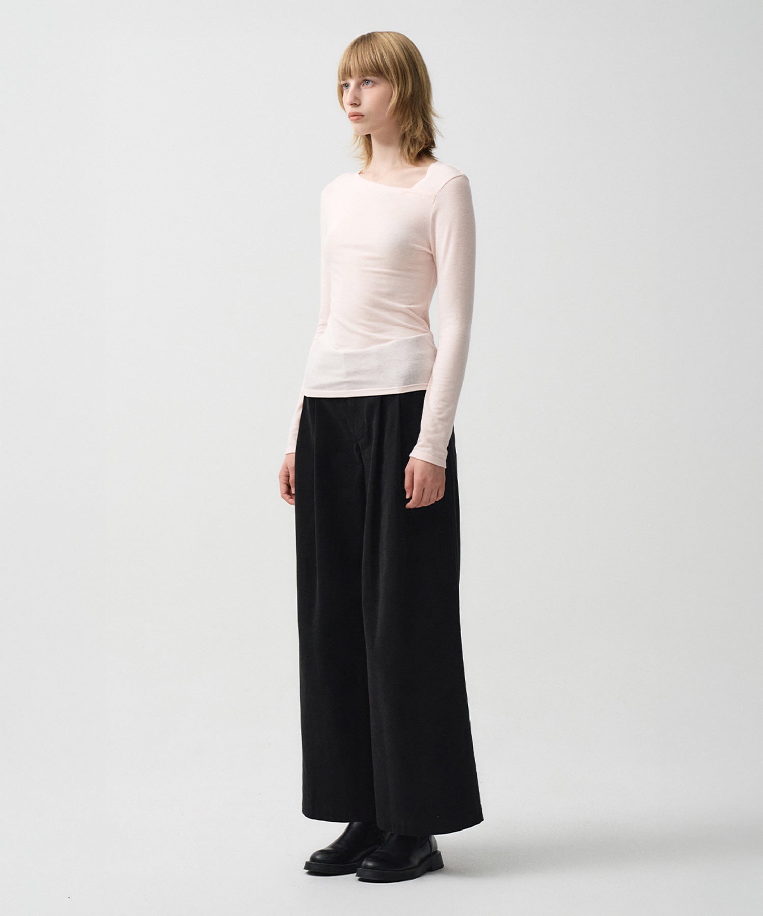 Marithe & Francois Girbaud - Neck Point Long Sleeve (Light Pink) product image 2 | TRAB K-Fashion Australia