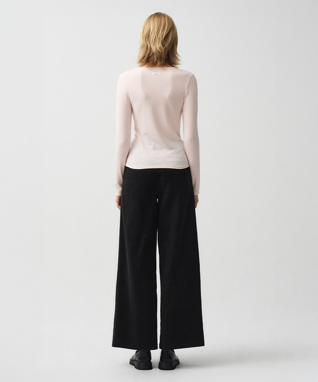 Marithe & Francois Girbaud - Neck Point Long Sleeve (Light Pink) product image 3 | TRAB K-Fashion Australia