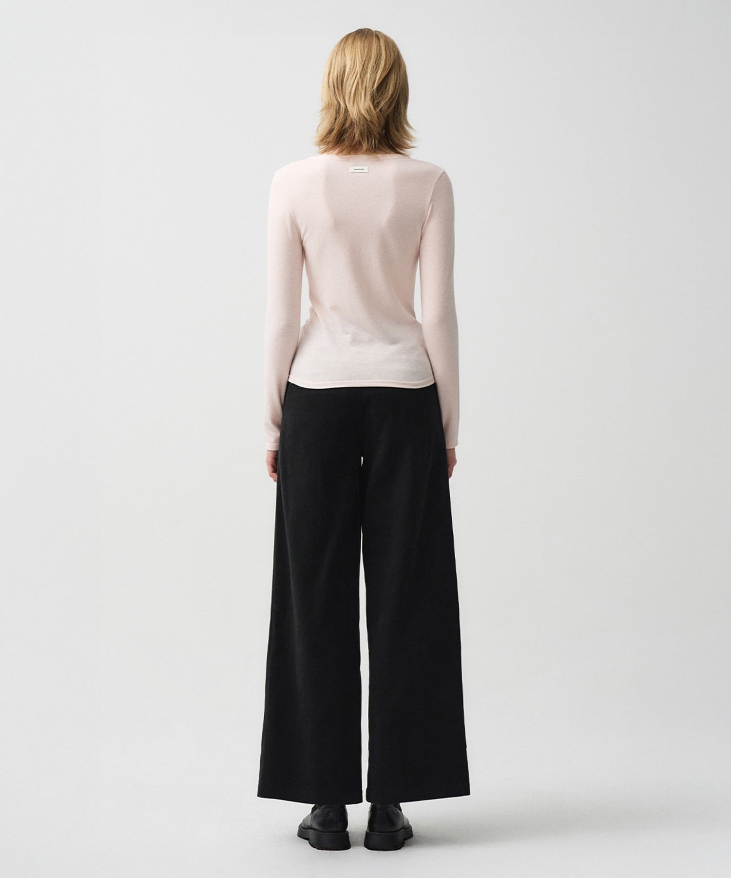 Marithe & Francois Girbaud - Neck Point Long Sleeve (Light Pink) product image 3 | TRAB K-Fashion Australia