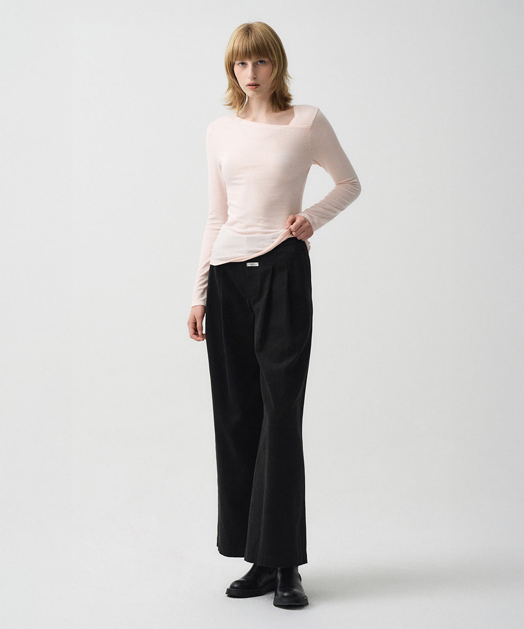 Marithe & Francois Girbaud - Neck Point Long Sleeve (Light Pink) product image 4 | TRAB K-Fashion Australia