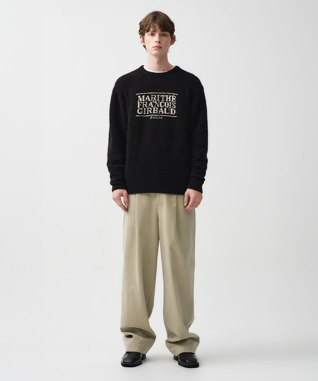 Marithe & Francois Girbaud - Wide One Tuck Chino Pants (Beige) product image 1 | TRAB K-Fashion Australia