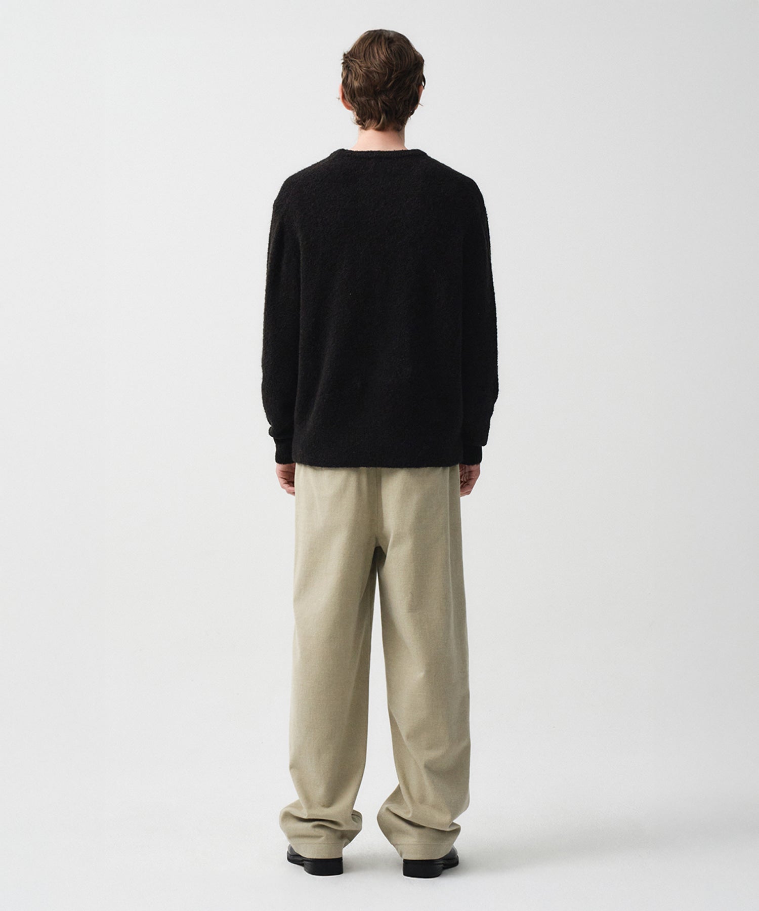 Marithe & Francois Girbaud - Wide One Tuck Chino Pants (Beige) product image 3 | TRAB K-Fashion Australia