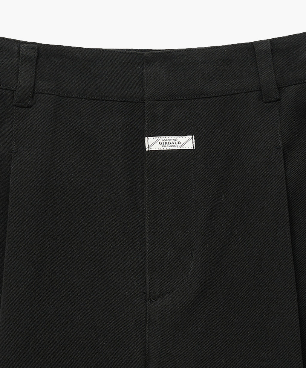 Marithe & Francois Girbaud - Wide One Tuck Chino Pants (Black) product image 3 | TRAB K-Fashion Australia