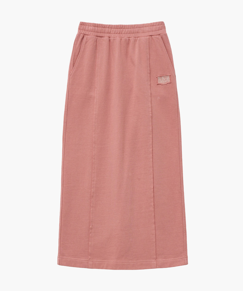 Marithe & Francois Girbaud - Classic Logo Sweat Skirt (Coral Pink) product image 6 | TRAB K-Fashion Australia