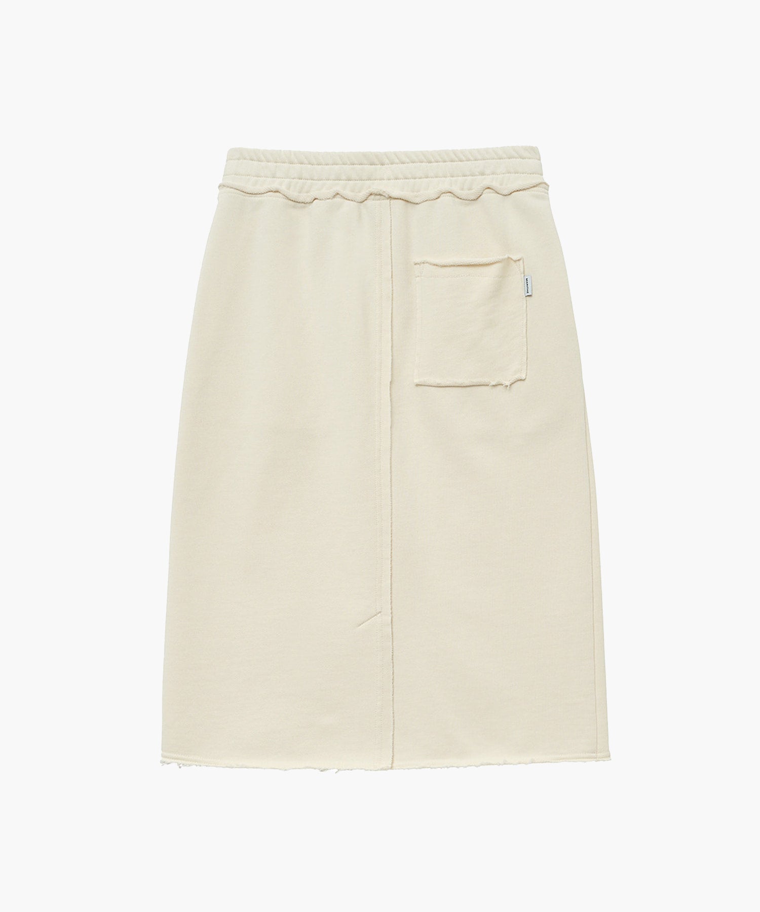 Marithe & Francois Girbaud - Classic Logo Denim Patch Sweat Skirt (Ivory) product image 6 | TRAB K-Fashion Australia