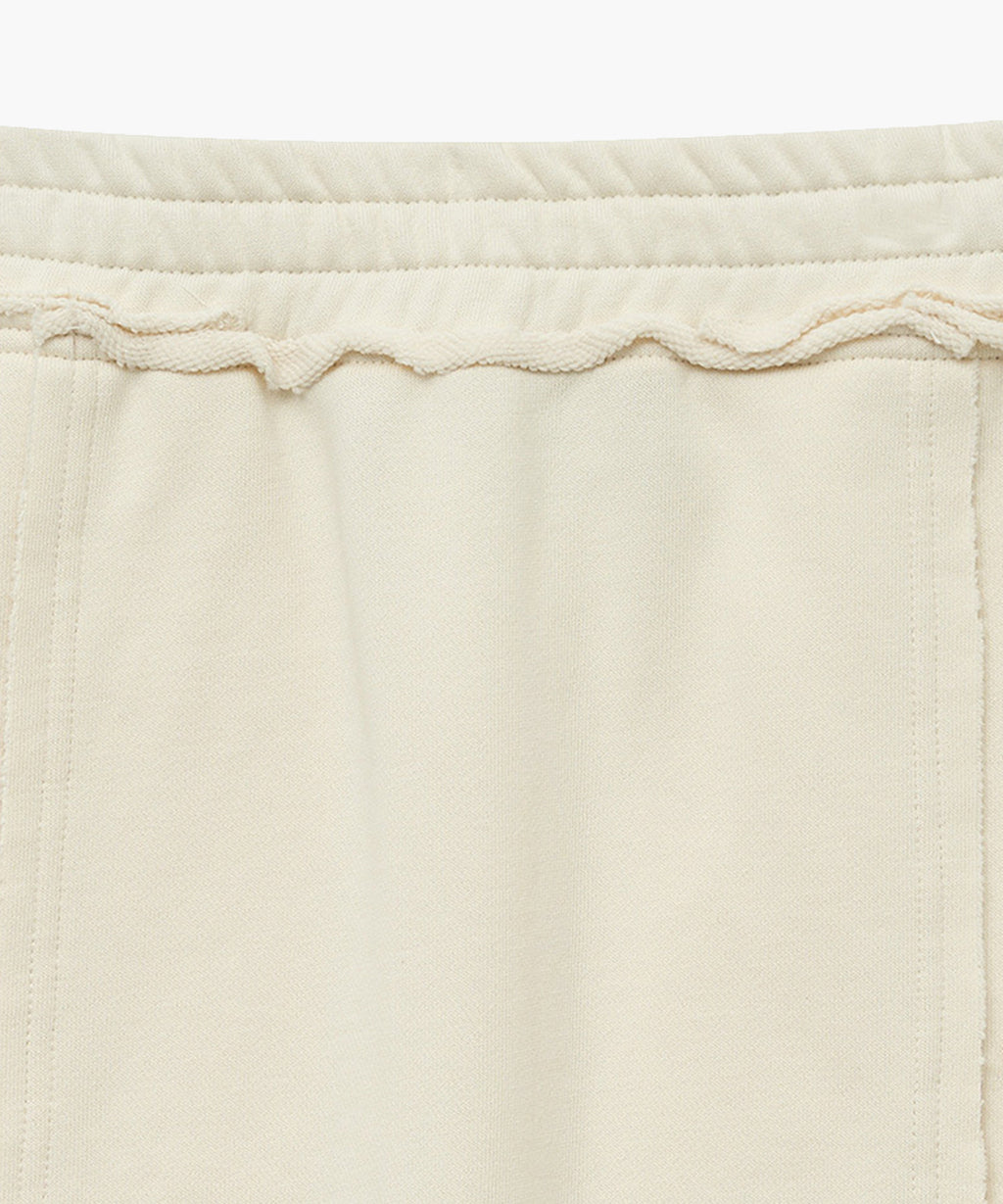 Marithe & Francois Girbaud - Classic Logo Denim Patch Sweat Skirt (Ivory) product image 7 | TRAB K-Fashion Australia
