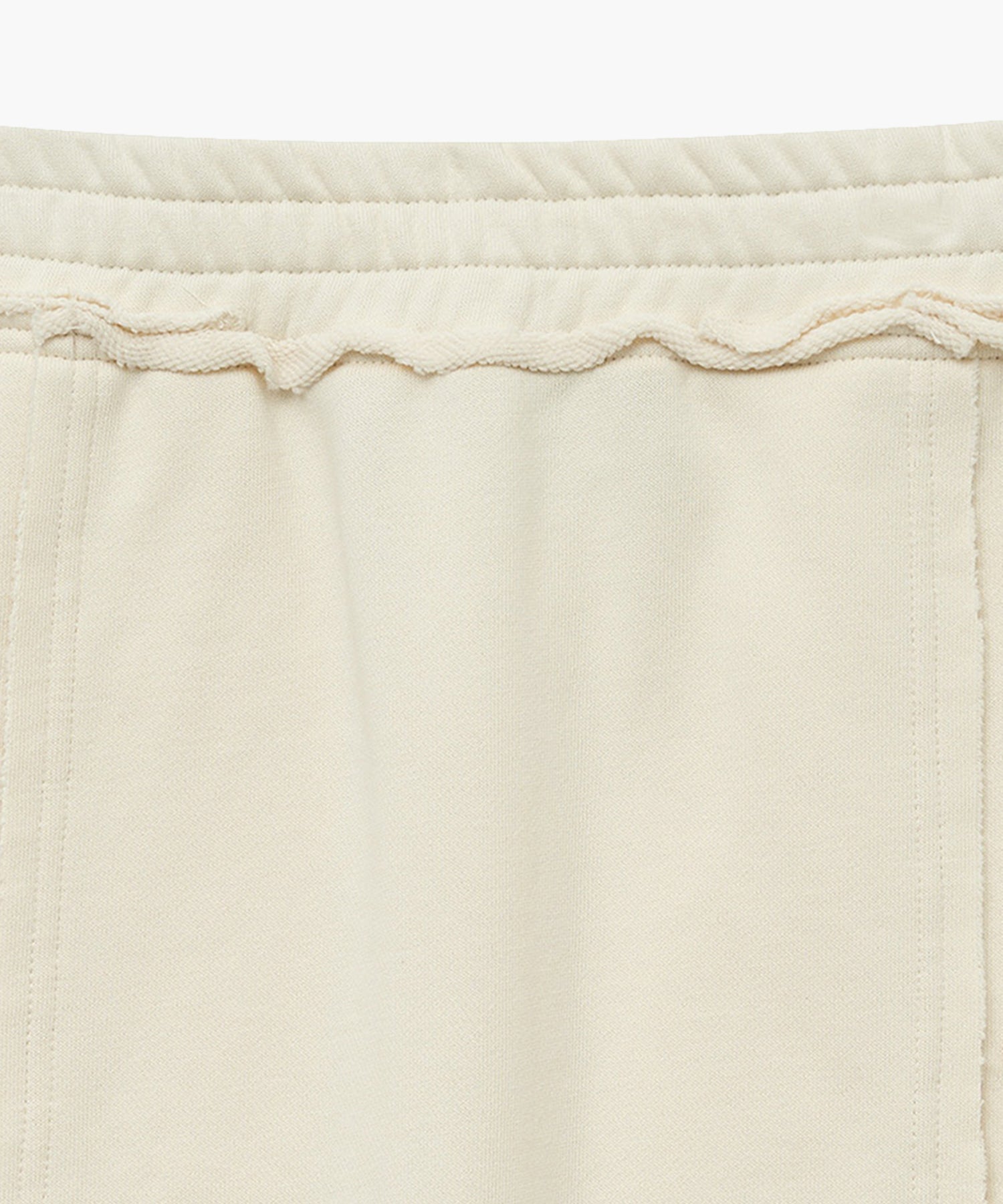 Marithe & Francois Girbaud - Classic Logo Denim Patch Sweat Skirt (Ivory) product image 7 | TRAB K-Fashion Australia