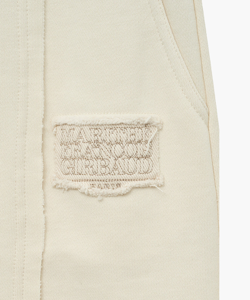Marithe & Francois Girbaud - Classic Logo Denim Patch Sweat Skirt (Ivory) product image 8 | TRAB K-Fashion Australia