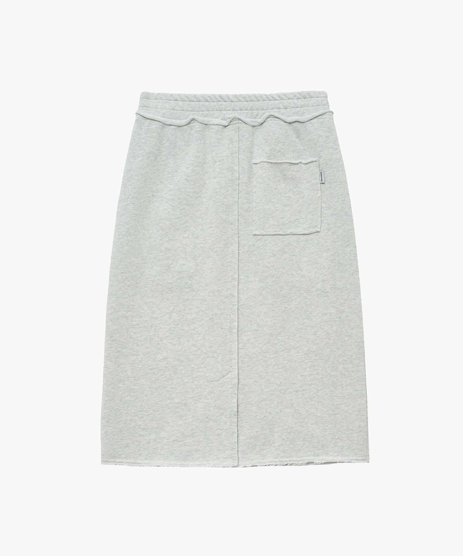 Marithe & Francois Girbaud - Classic Logo Denim Patch Sweat Skirt (Light Heather Gray) product image 6 | TRAB K-Fashion Australia