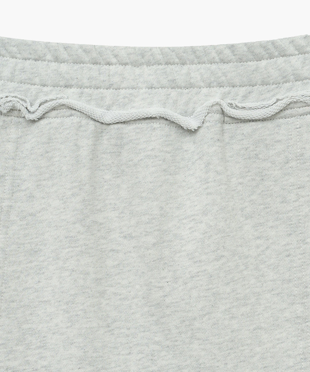 Marithe & Francois Girbaud - Classic Logo Denim Patch Sweat Skirt (Light Heather Gray) product image 7 | TRAB K-Fashion Australia