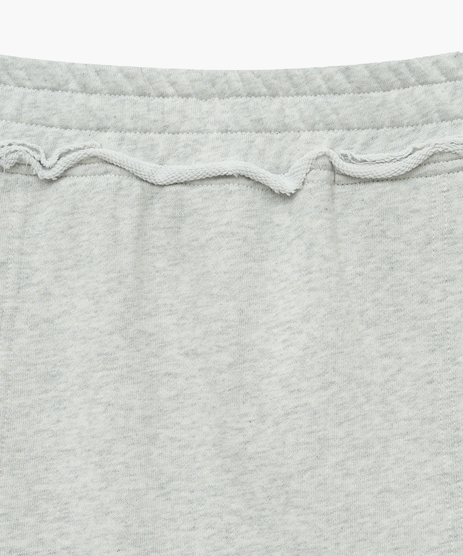 Marithe & Francois Girbaud - Classic Logo Denim Patch Sweat Skirt (Light Heather Gray) product image 7 | TRAB K-Fashion Australia
