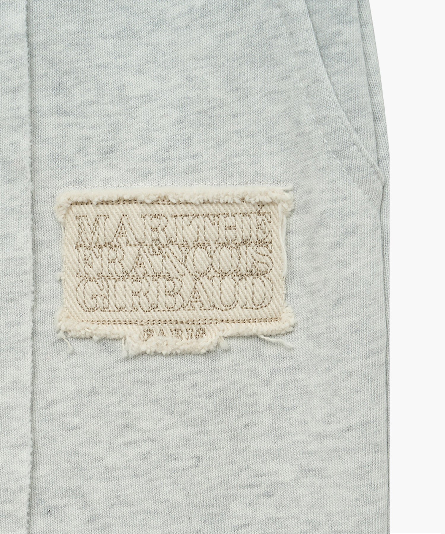 Marithe & Francois Girbaud - Classic Logo Denim Patch Sweat Skirt (Light Heather Gray) product image 8 | TRAB K-Fashion Australia
