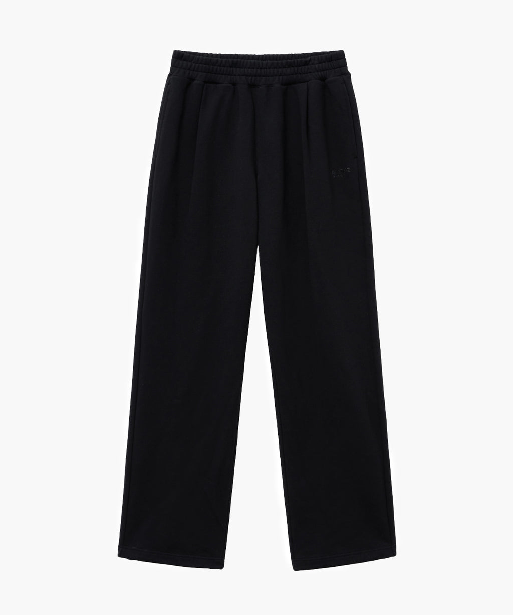 Marithe & Francois Girbaud - Regular Logo One Tuck Wide Sweatpants (Black) product image 6 | TRAB K-Fashion Australia