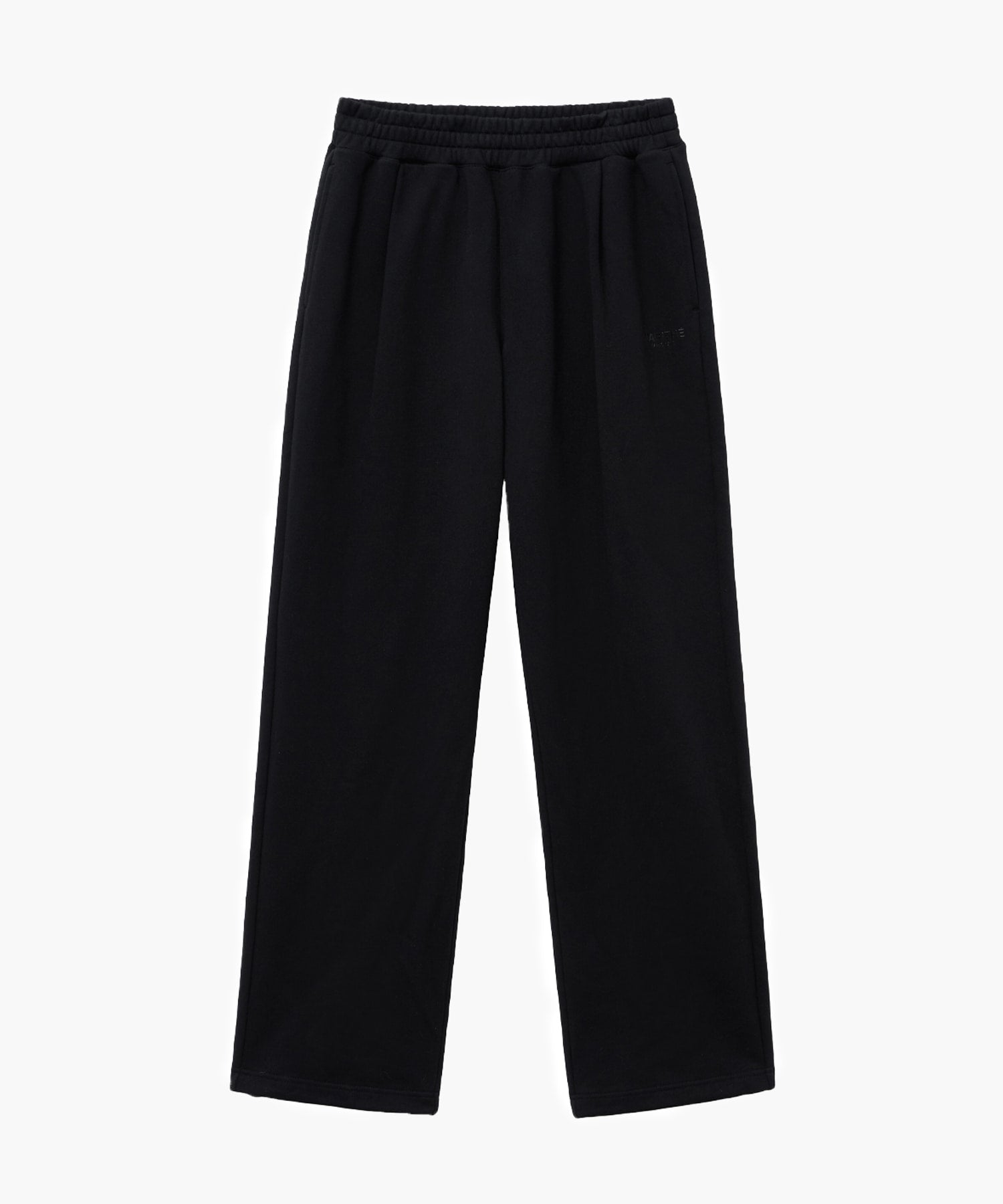 Marithe & Francois Girbaud - Regular Logo One Tuck Wide Sweatpants (Black) product image 6 | TRAB K-Fashion Australia