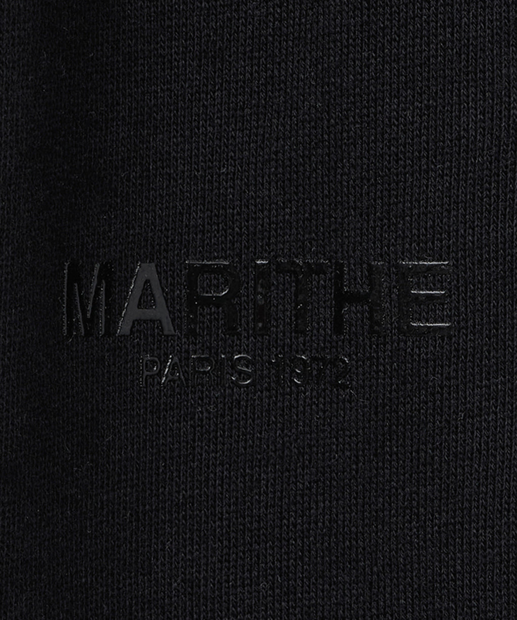 Marithe & Francois Girbaud - Regular Logo One Tuck Wide Sweatpants (Black) product image 10 | TRAB K-Fashion Australia