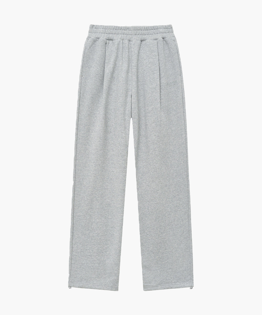 Marithe & Francois Girbaud - Regular Logo One Tuck Wide Sweatpants (Heather Gray) product image 6 | TRAB K-Fashion Australia