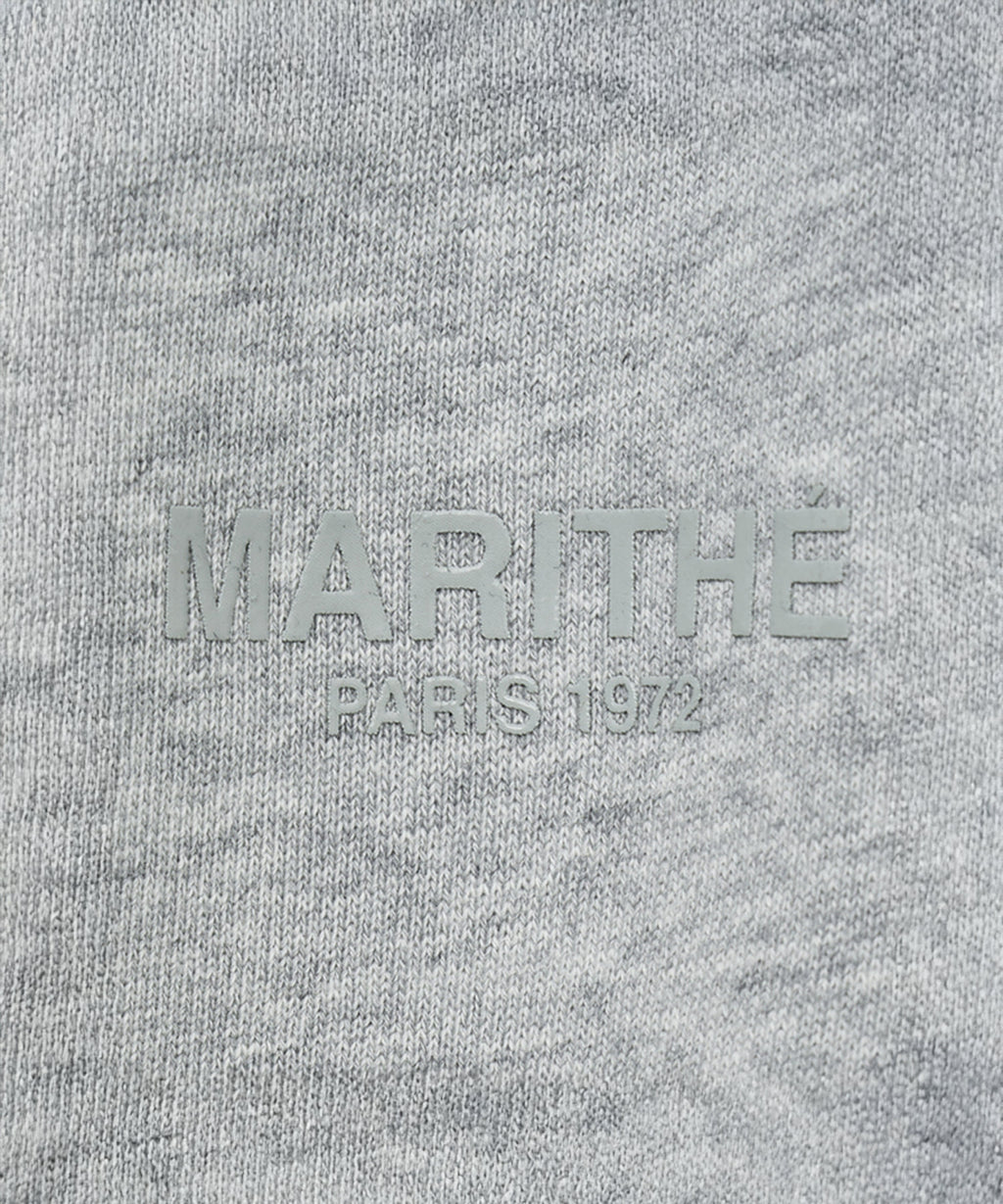 Marithe & Francois Girbaud - Regular Logo One Tuck Wide Sweatpants (Heather Gray) product image 10 | TRAB K-Fashion Australia