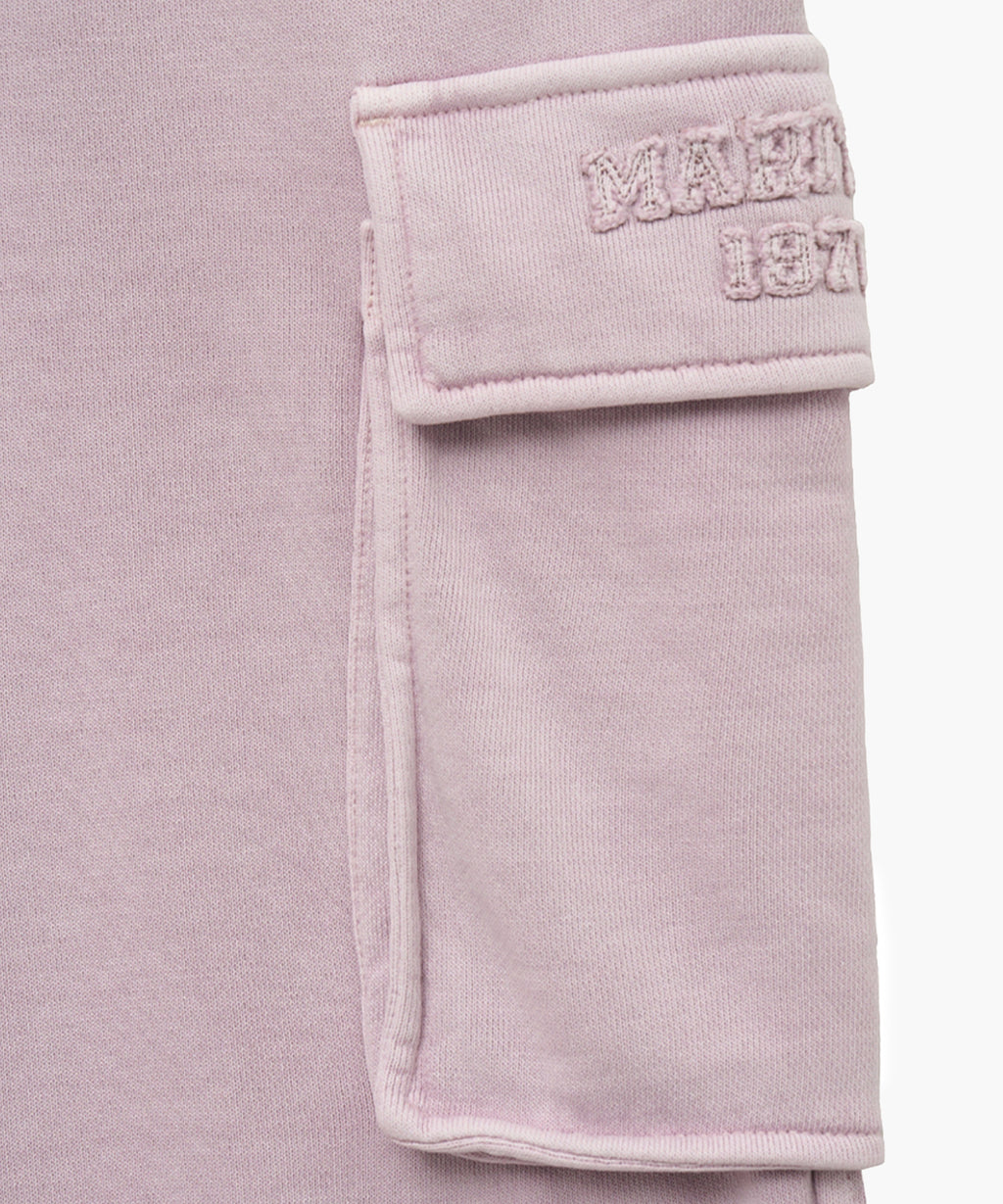 Marithe & Francois Girbaud - Vintage Dyeing Appilque Logo Cargo Sweatpants (Dark Pink) product image 8 | TRAB K-Fashion Australia
