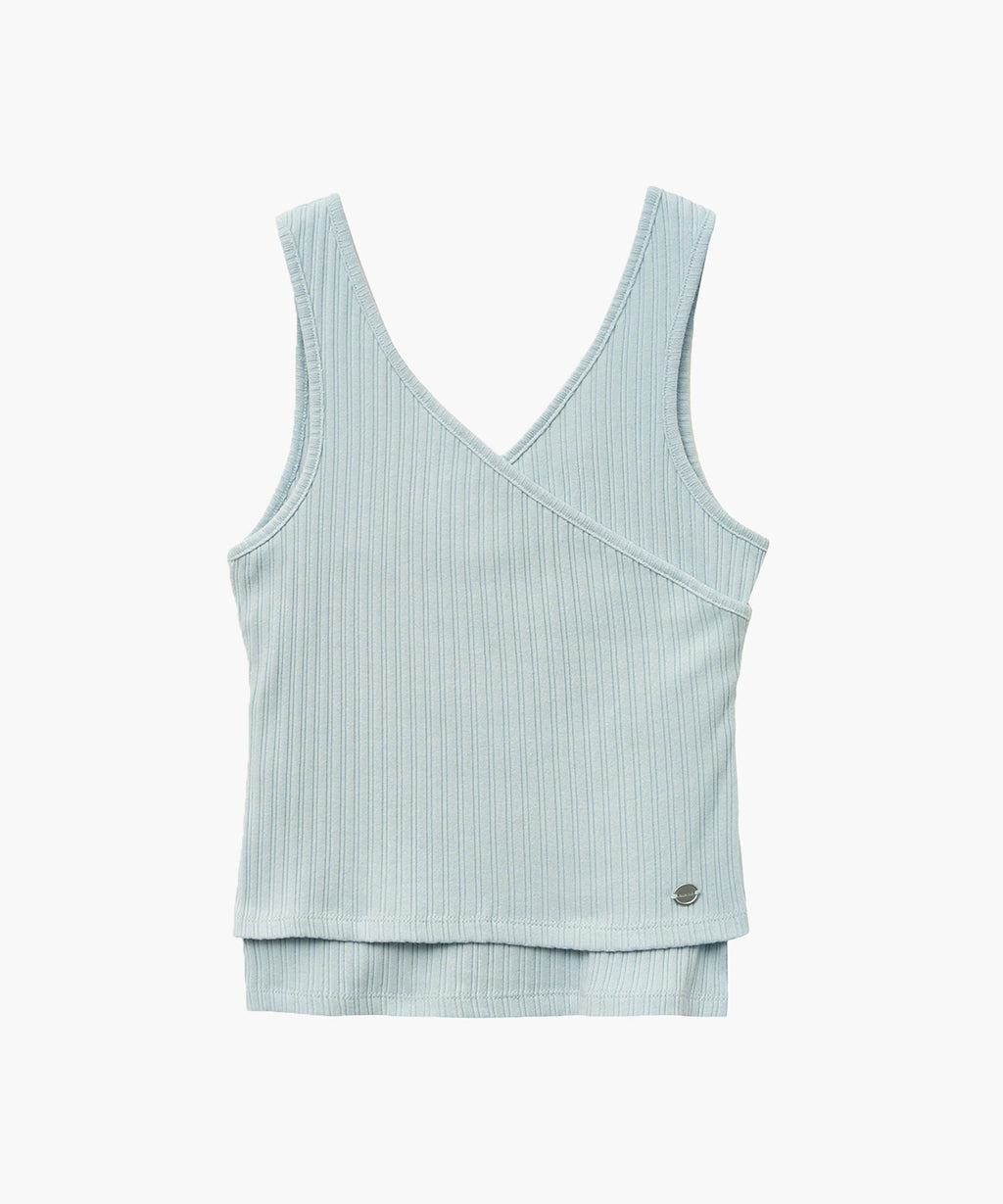 Marithe & Francois Girbaud - Layered Simple Logo Pendant Sleeveless (Blue) product image 7 | TRAB K-Fashion Australia