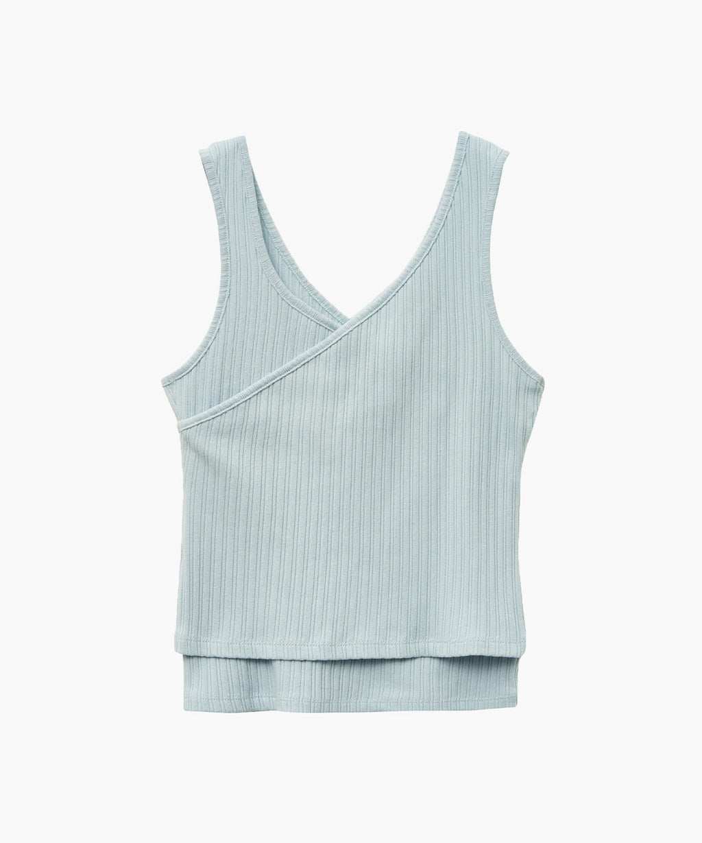 Marithe & Francois Girbaud - Layered Simple Logo Pendant Sleeveless (Blue) product image 8 | TRAB K-Fashion Australia