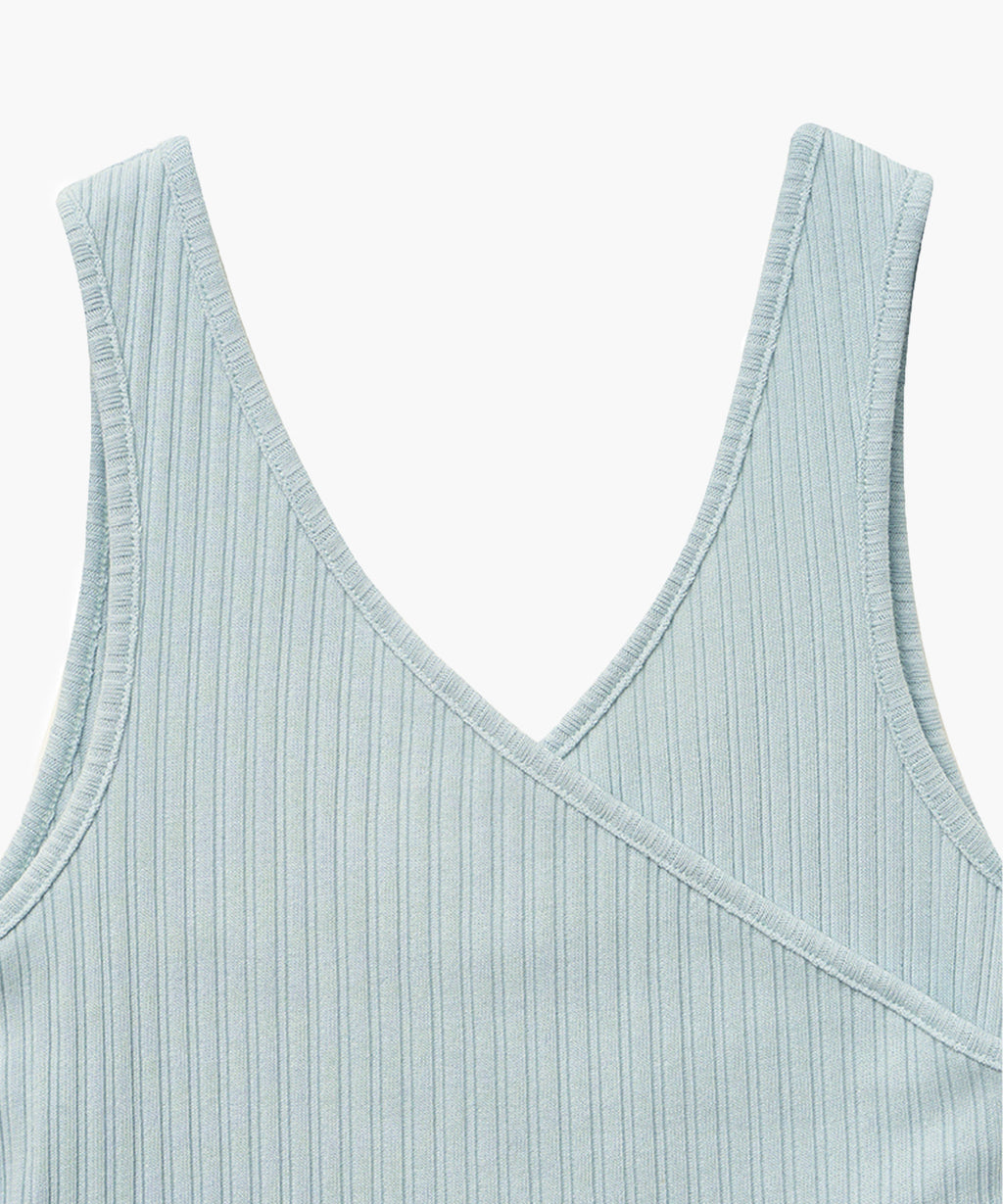 Marithe & Francois Girbaud - Layered Simple Logo Pendant Sleeveless (Blue) product image 9 | TRAB K-Fashion Australia